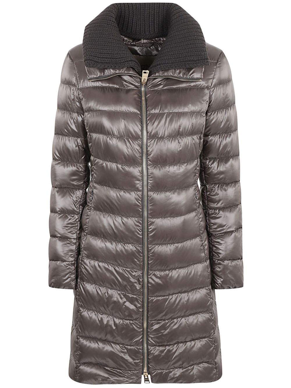 Herno ribbed collar puffer jacket - Grey von Herno