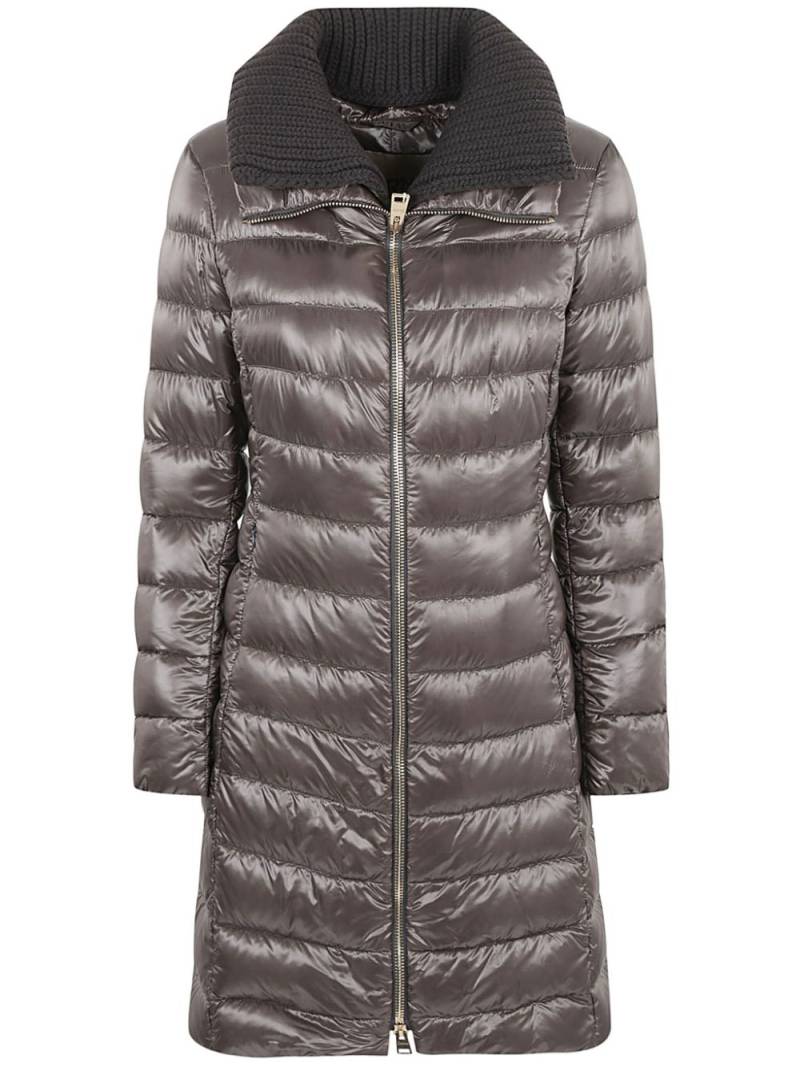 Herno ribbed collar puffer jacket - Grey von Herno