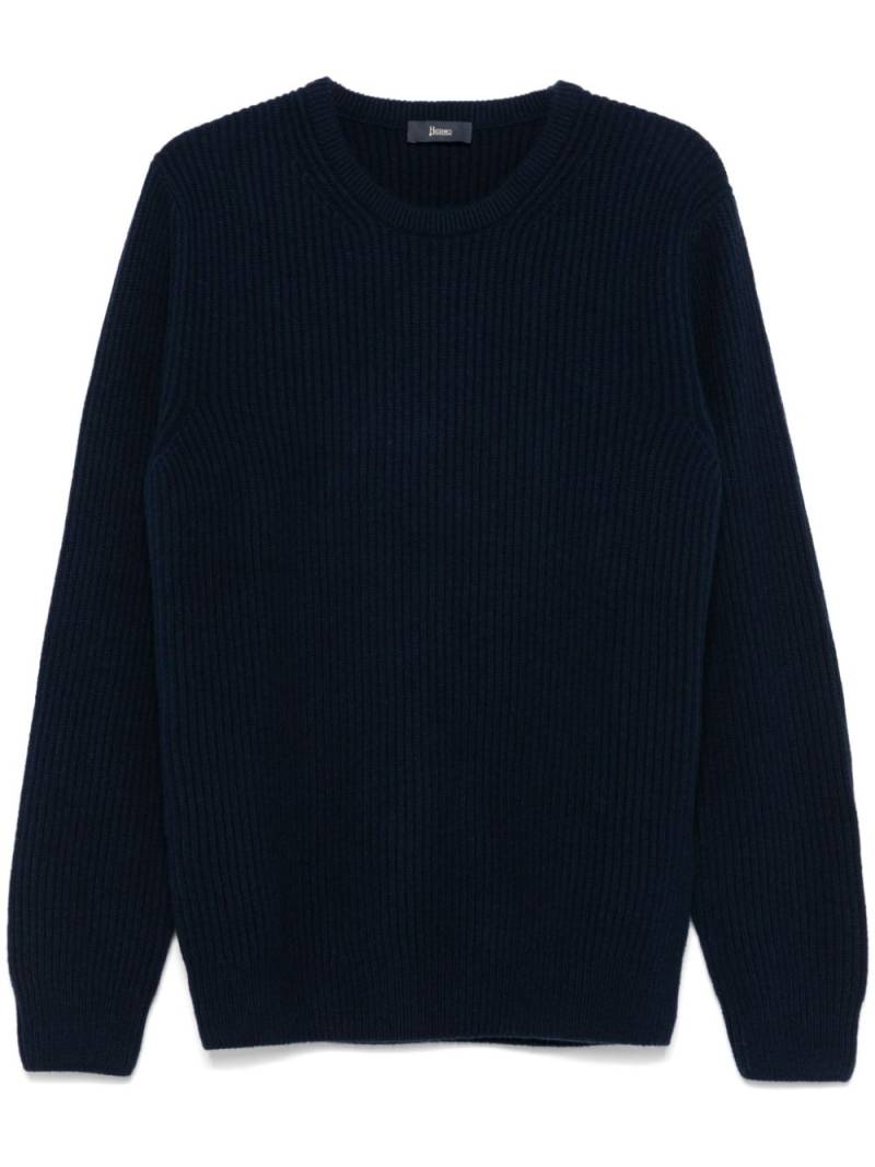 Herno ribbed sweater - Black von Herno