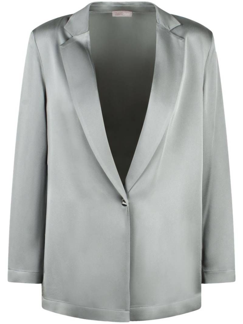 Herno satin blazer - Silver von Herno