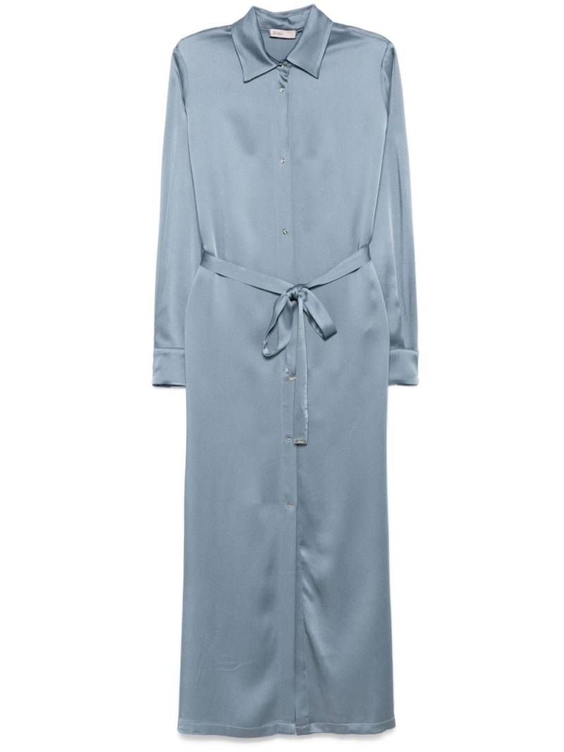 Herno satin maxi dress - Blue von Herno