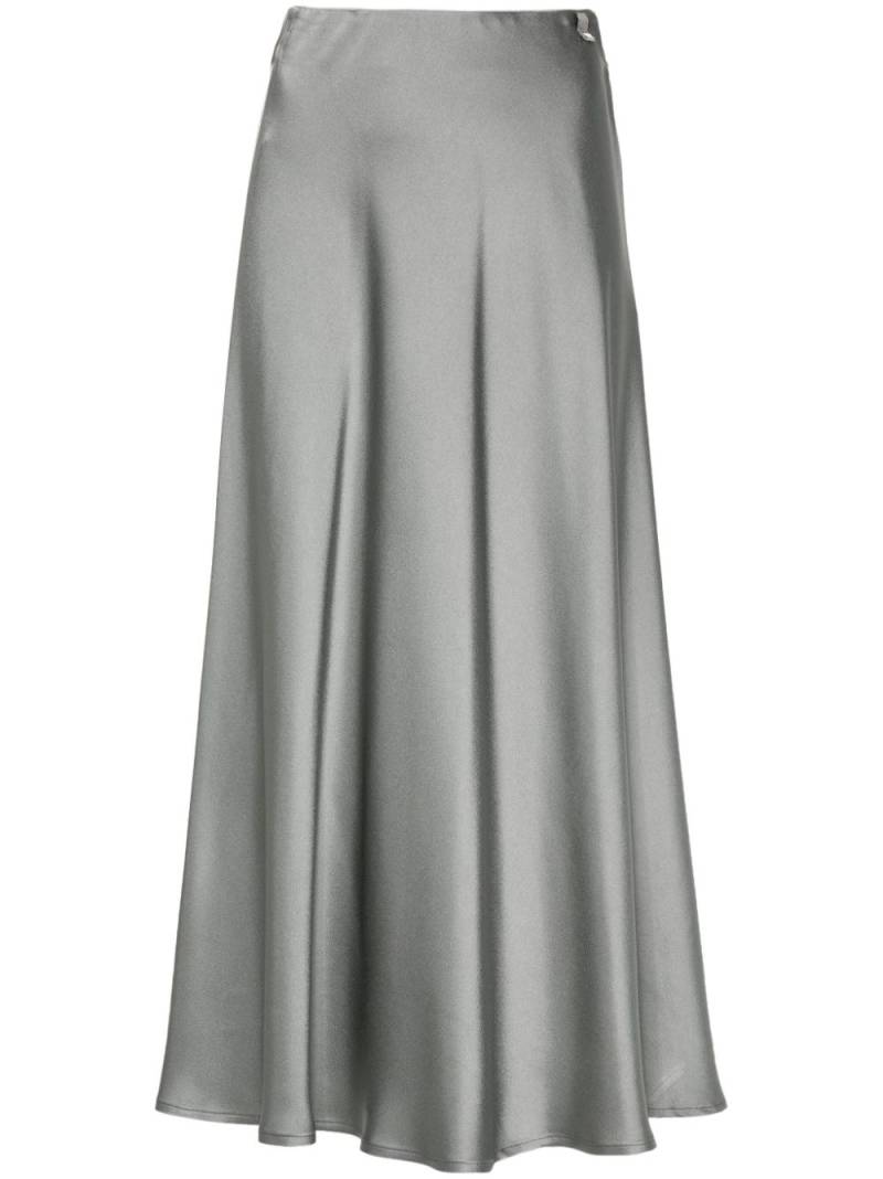 Herno satin midi skirt - Grey von Herno