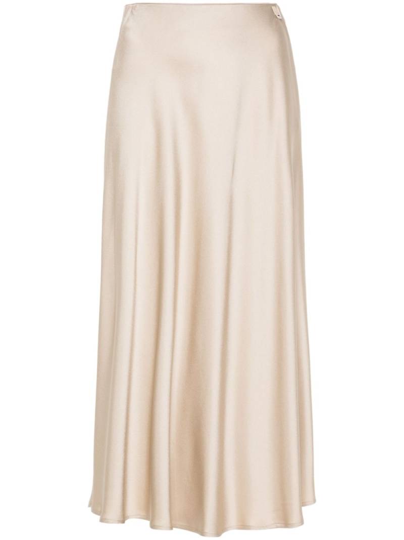 Herno satin midi skirt - Neutrals von Herno