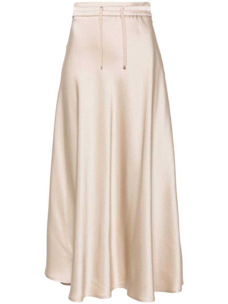 Herno satin midi skirt - Neutrals von Herno