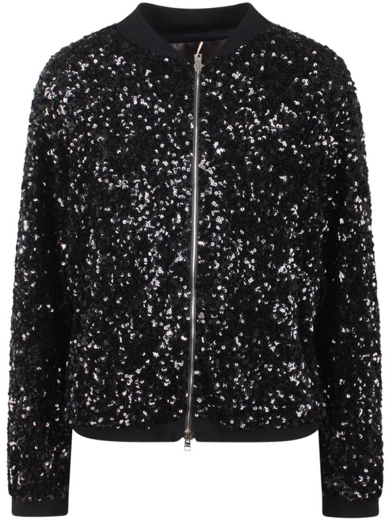 Herno sequin-embellished bomber jacket - Black von Herno