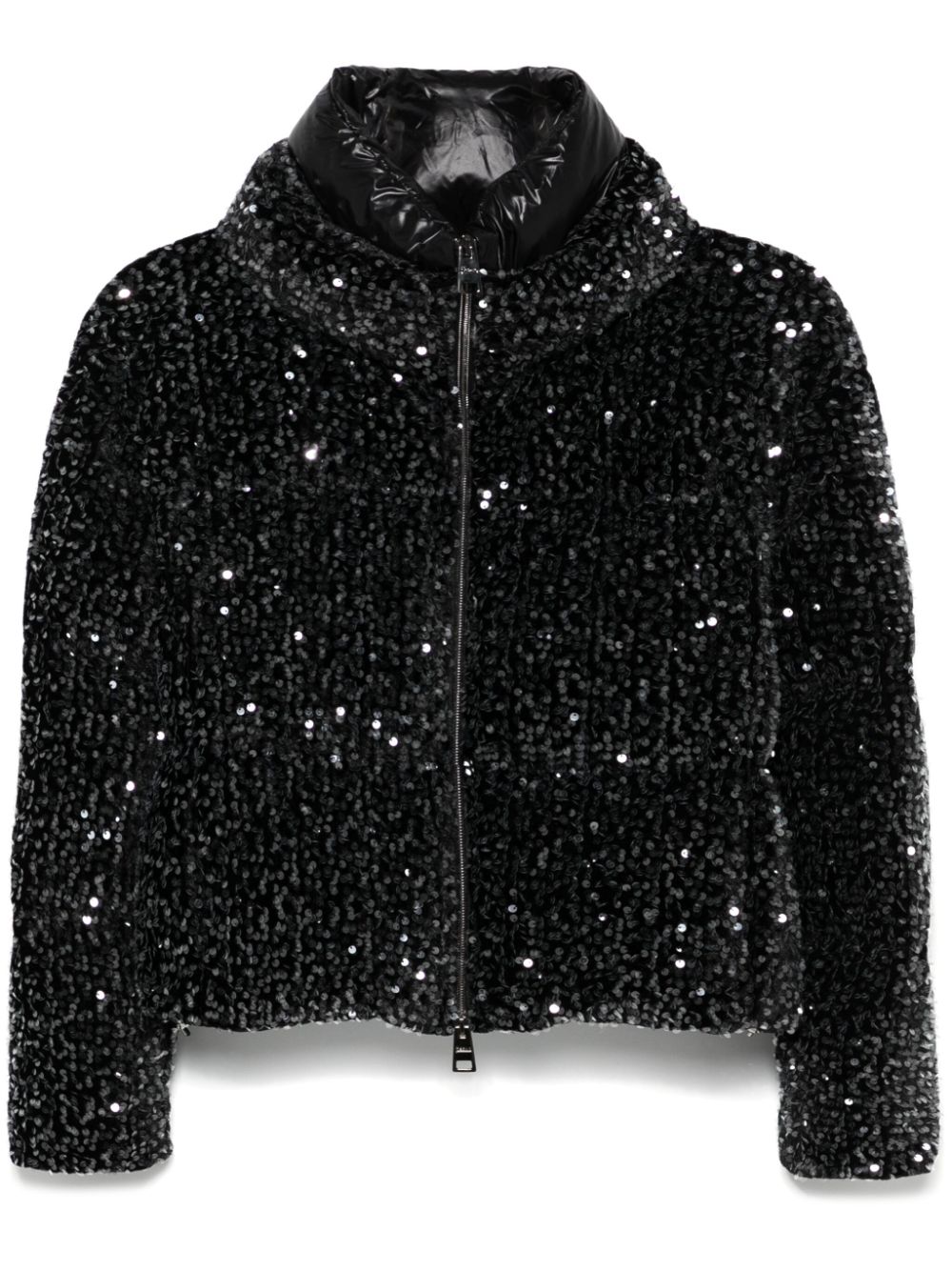 Herno sequinned puffer jacket - Black von Herno