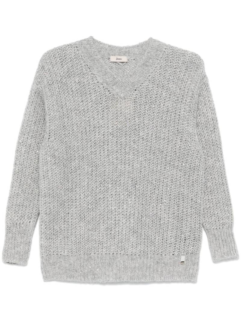 Herno sequinned sweater - Grey von Herno