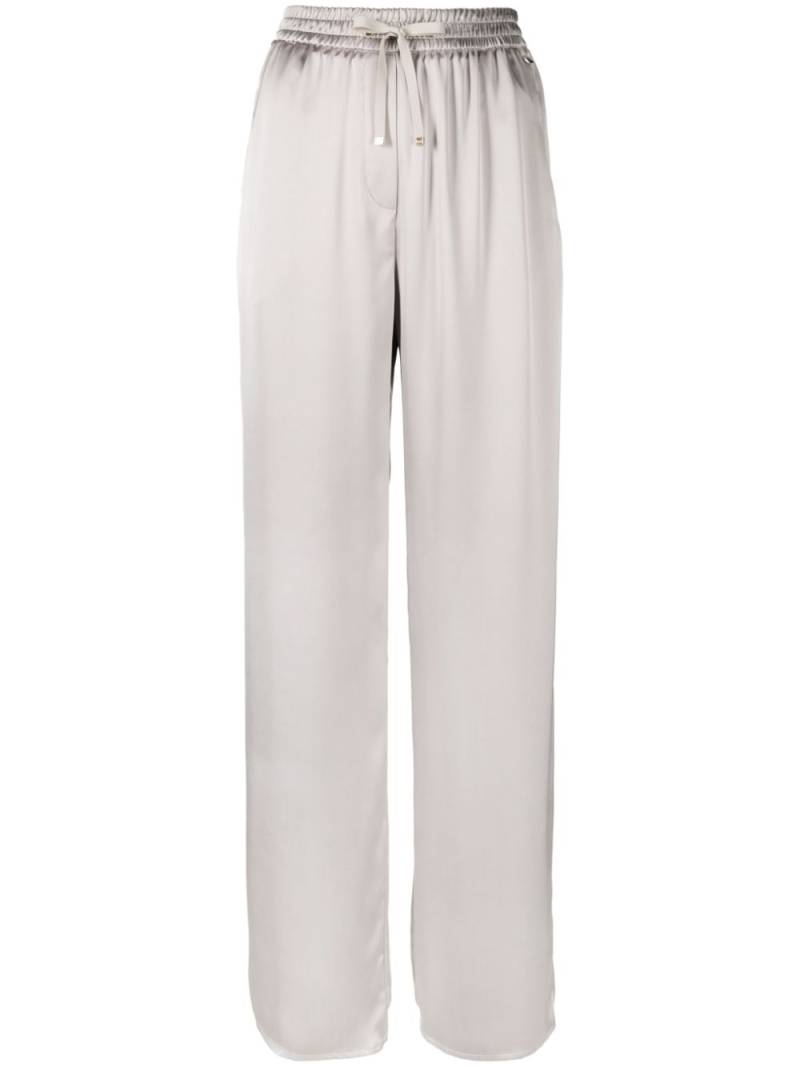 Herno shiny high-waist palazzo pants - Neutrals von Herno