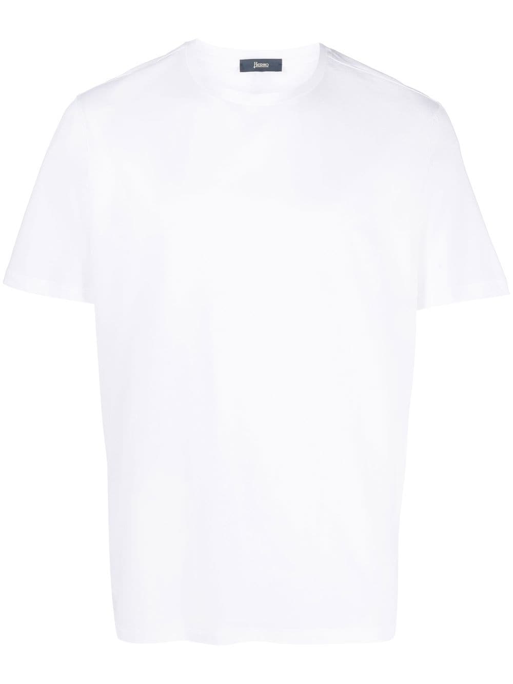 Herno short-sleeve cotton T-shirt - White von Herno
