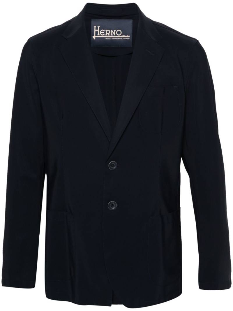 Herno single-breasted blazer - Blue von Herno