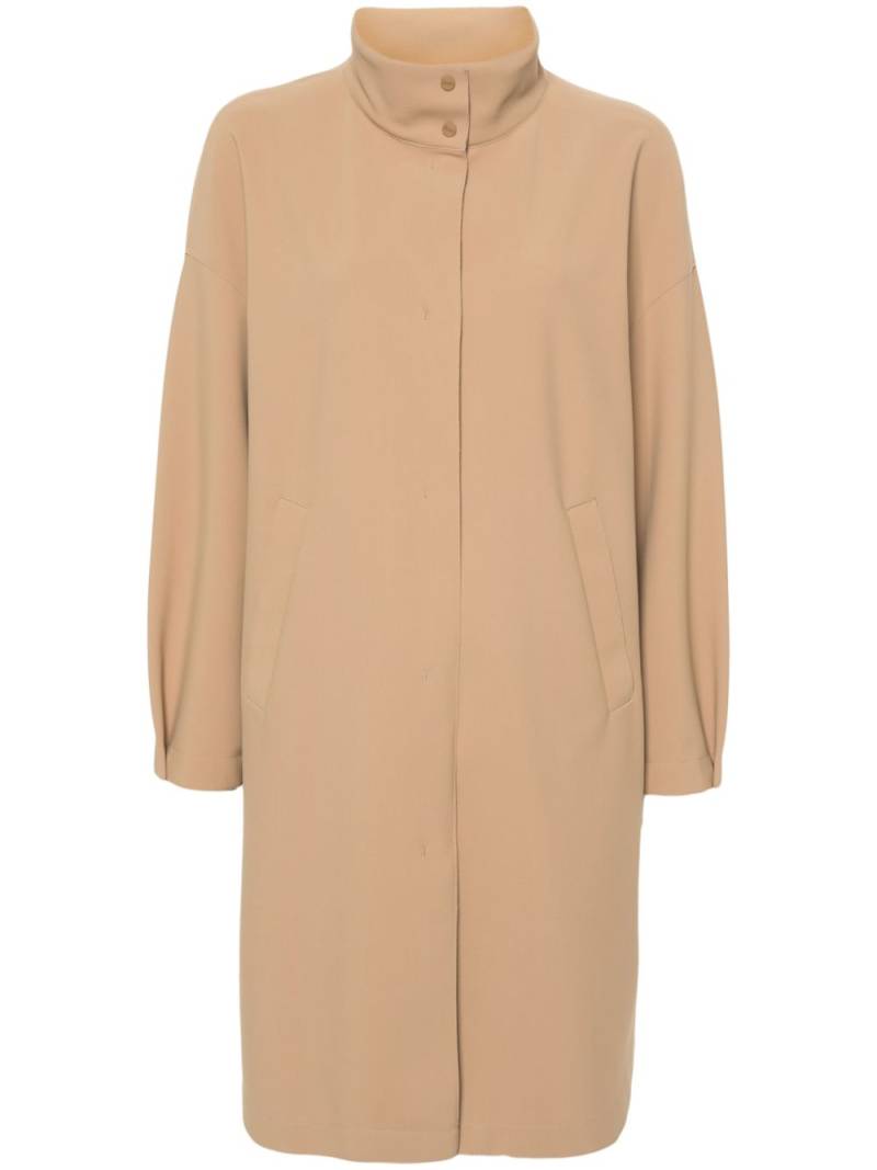 Herno single-breasted midi coat - Neutrals von Herno