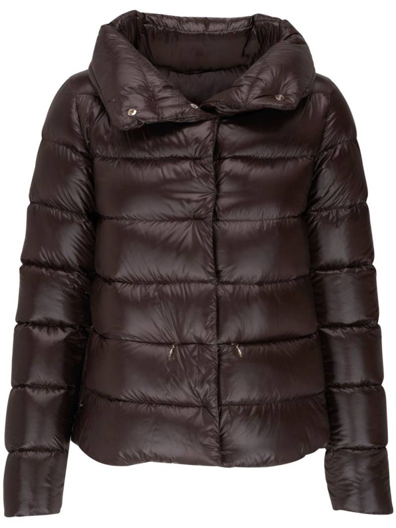 Herno spread-collar quilted jacket - Brown von Herno