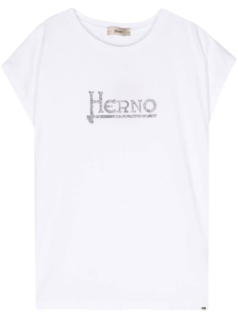 Herno studded-logo T-shirt - White von Herno