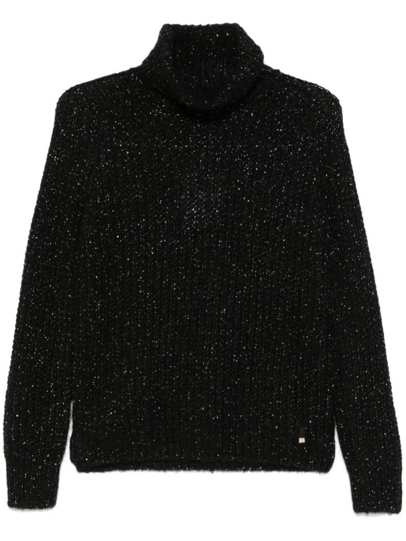 Herno twinkle knit sweater - Black von Herno