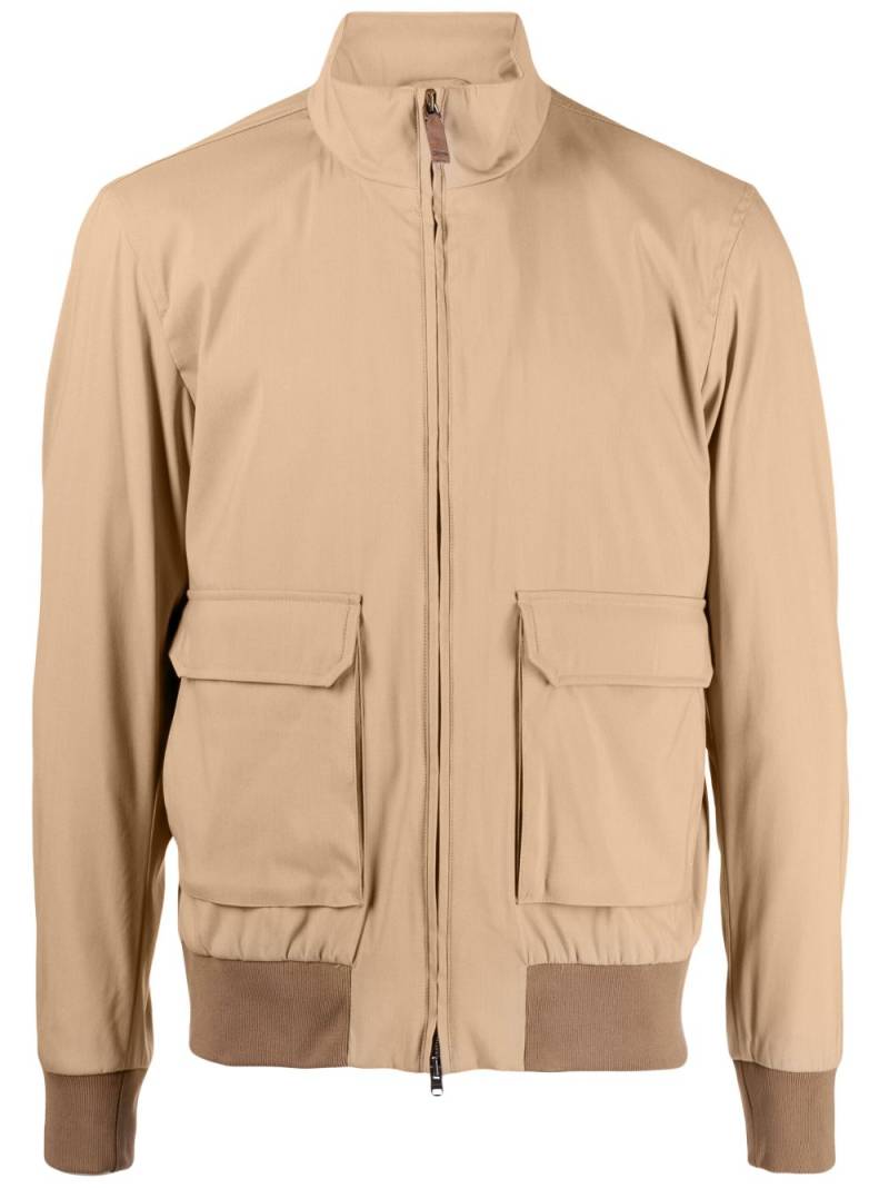 Herno zip-up bomber jacket - Brown von Herno