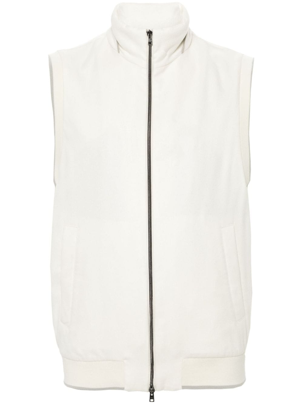 Herno zip-up padded gilet - Neutrals von Herno