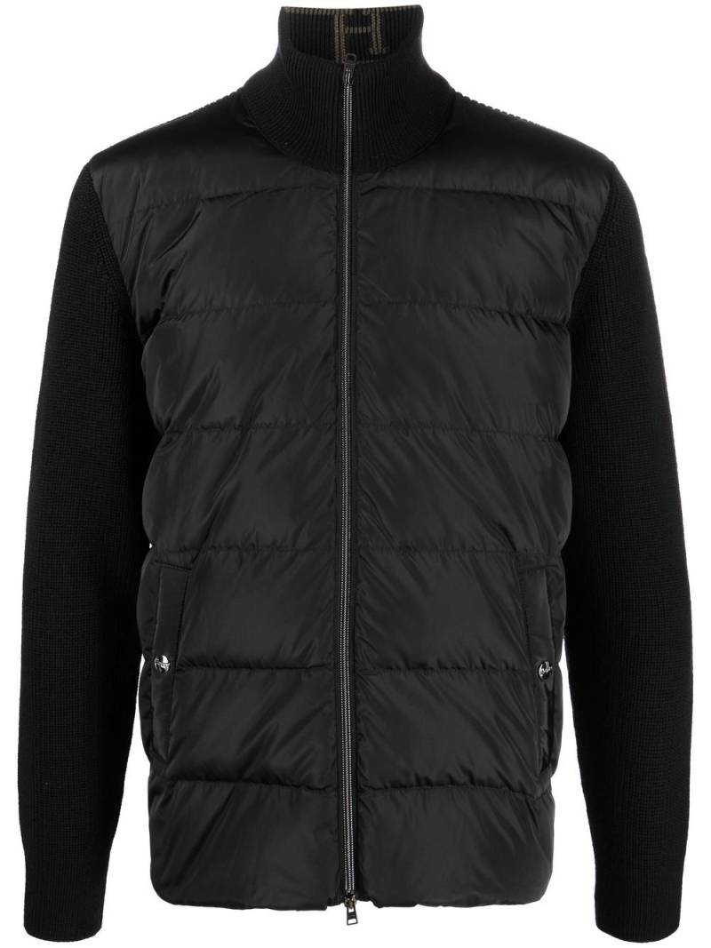 Herno zip-up padded jacket - Black von Herno