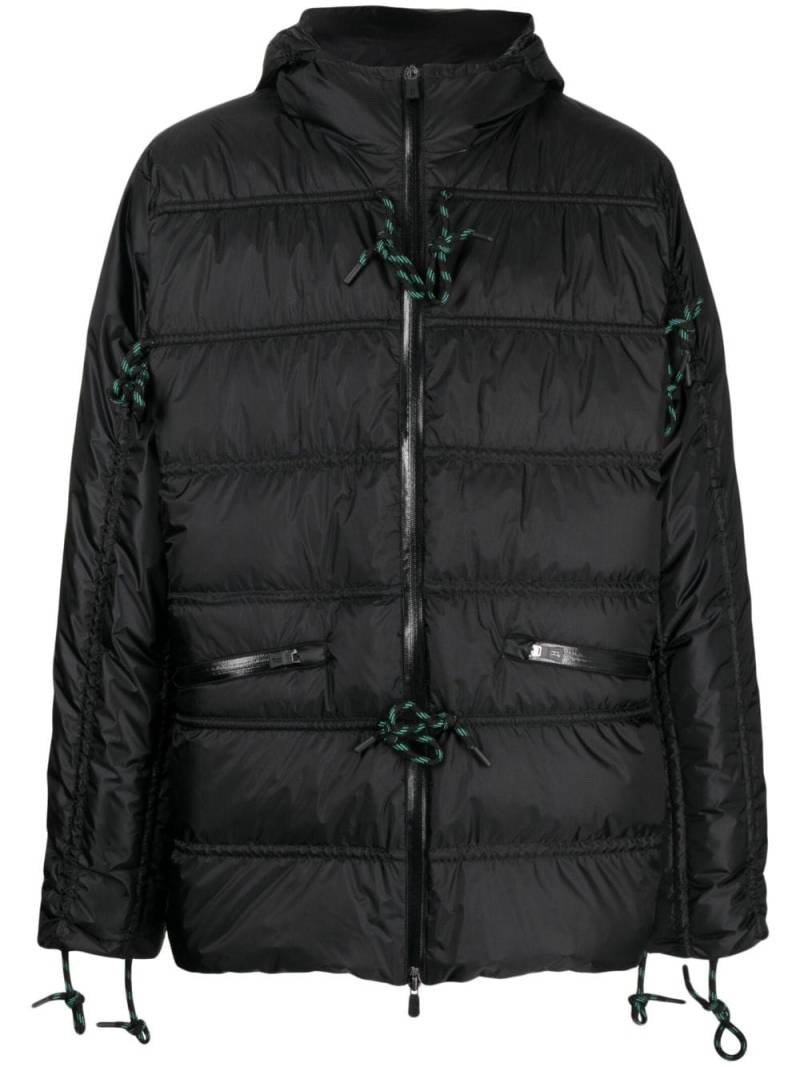 Herno zipped hooded padded jacket - Black von Herno