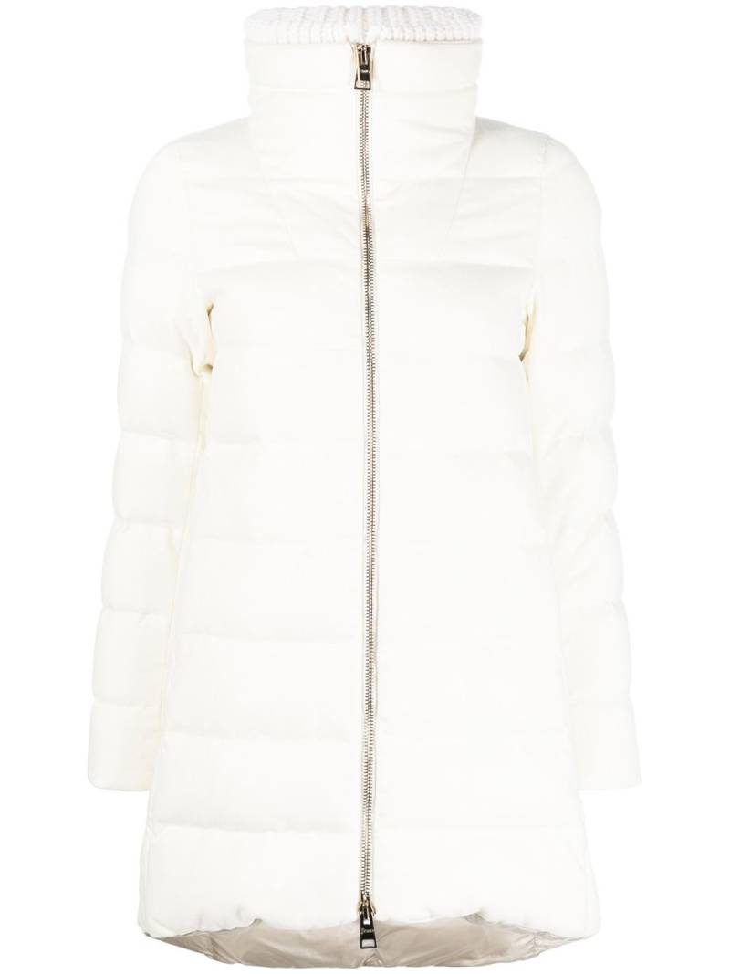 Herno zipped-up padded coat - White von Herno