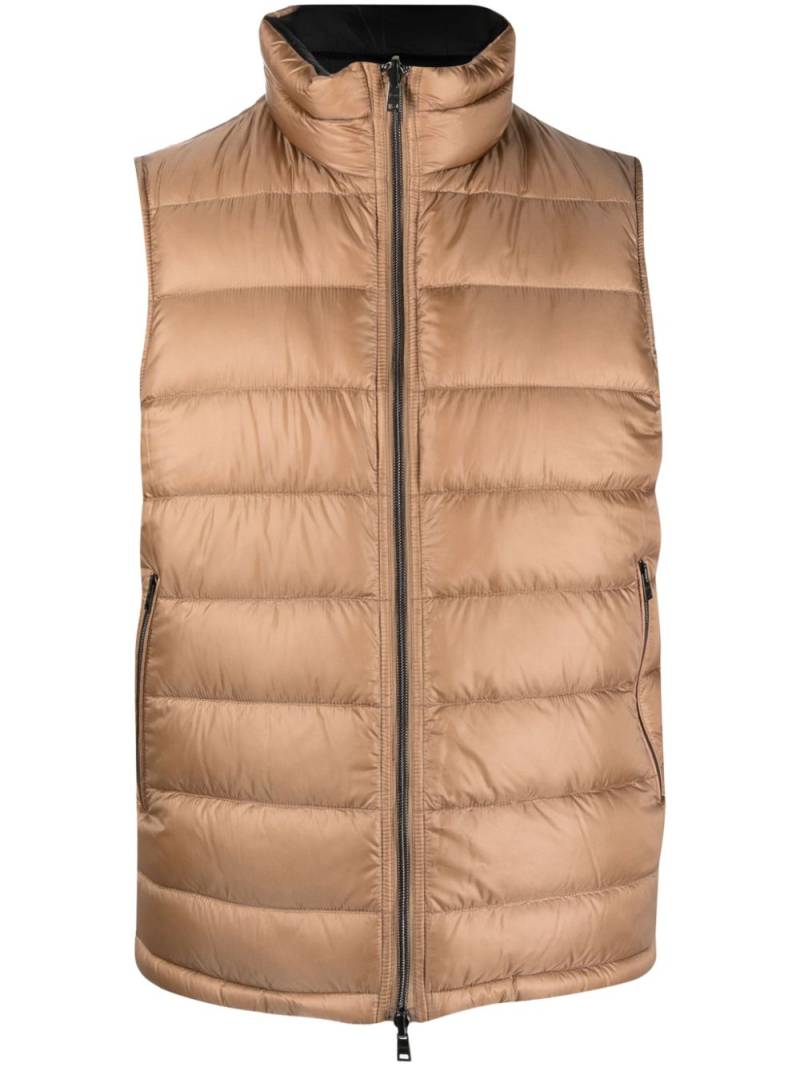 Herno zipped-up padded vest - Neutrals von Herno