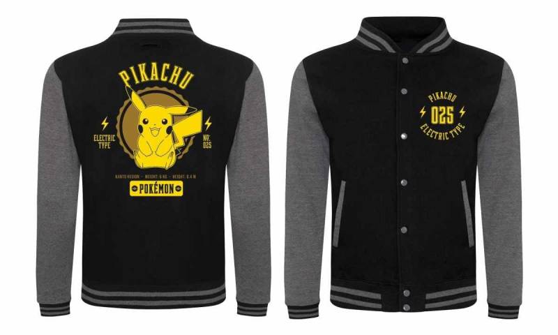 Jacke - Pokemon - Pikachu Jungen Schwarz L von Heroes