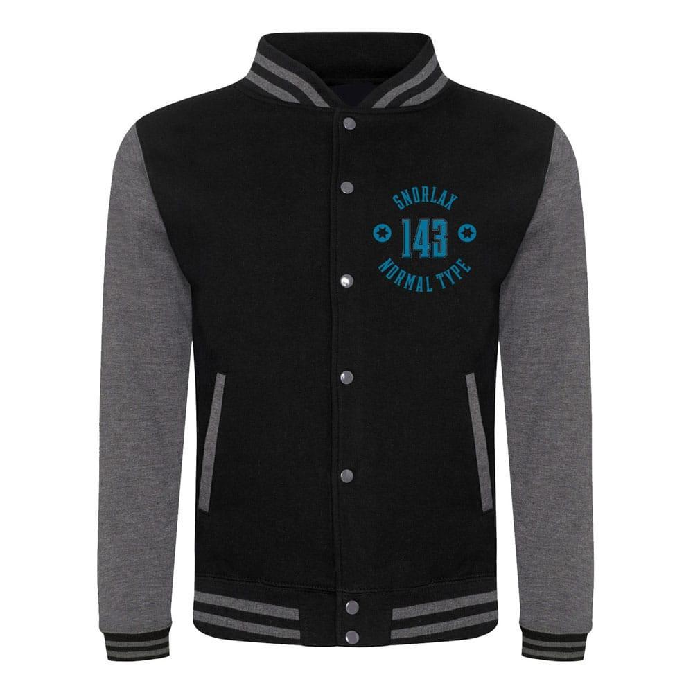 Pokemon Varsity Sweatjacke Collegiate Snorlax Size M Jungen Schwarz M