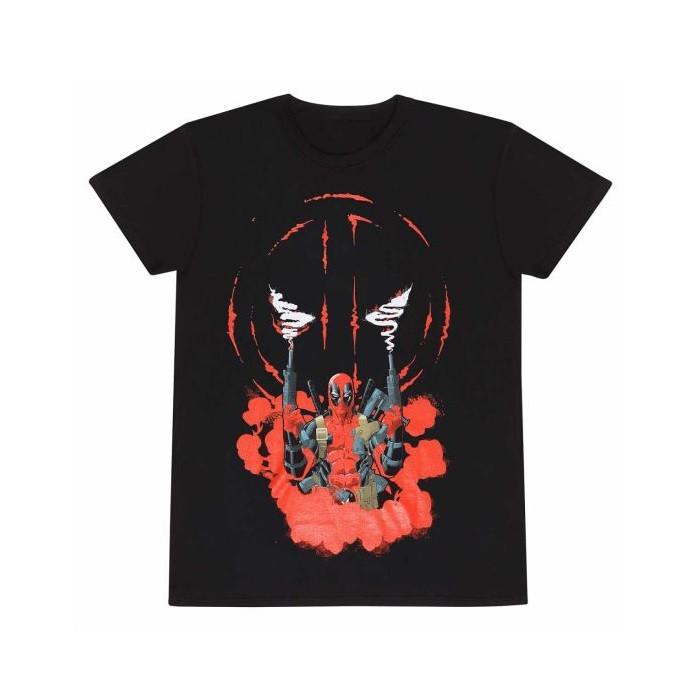 T-shirt - Deadpool - Smoking Herren Schwarz L von Heroes