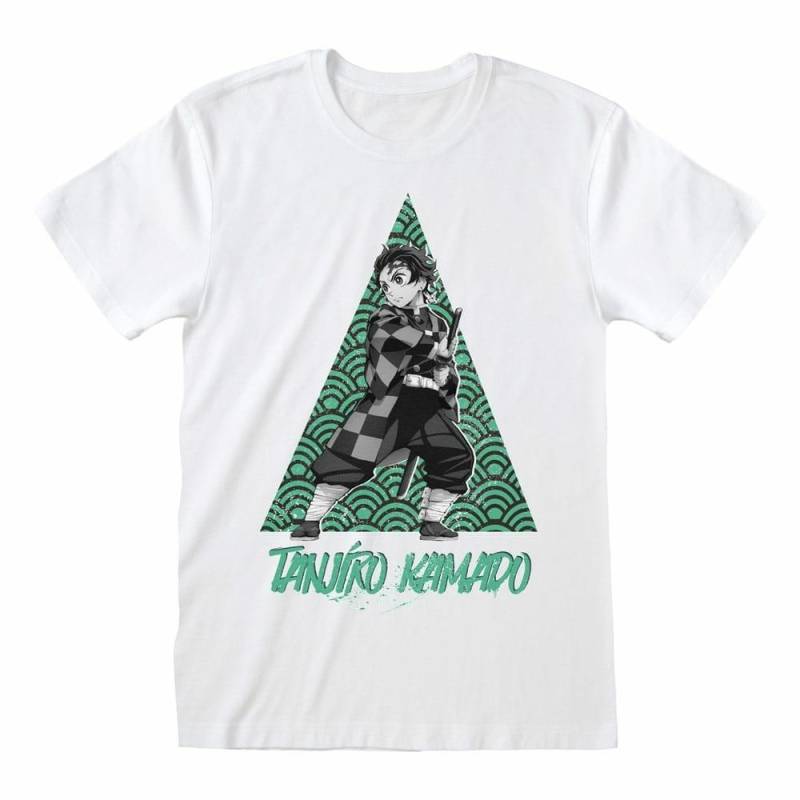 T-shirt - Demon Slayer - Tanjiro Kamado Herren Weiss XL von Heroes