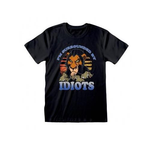 Heroes - T-shirt Der König der Löwen Umgeben von Idioten L, für Herren, Schwarz, Größe L von Heroes