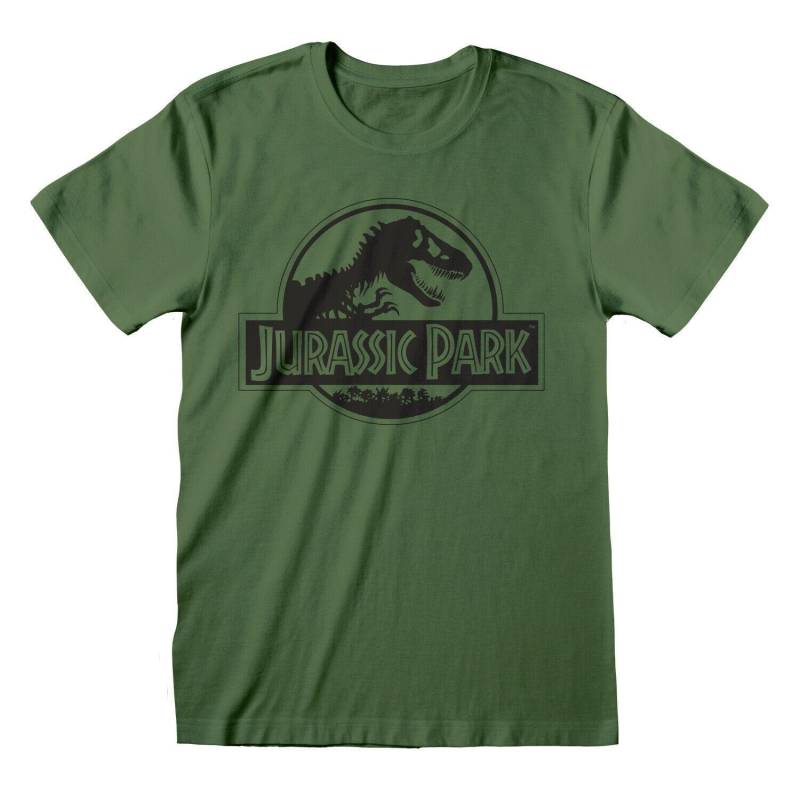 T-shirt - Jurassic Park - Logo Herren Grün L von Heroes