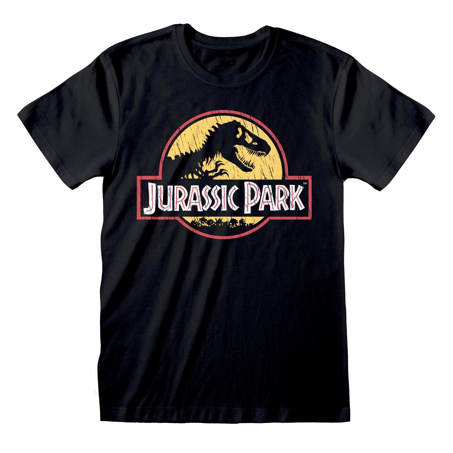 Heroes - T-shirt Jurassic Park Logo L, für Herren, Schwarz, Größe L von Heroes