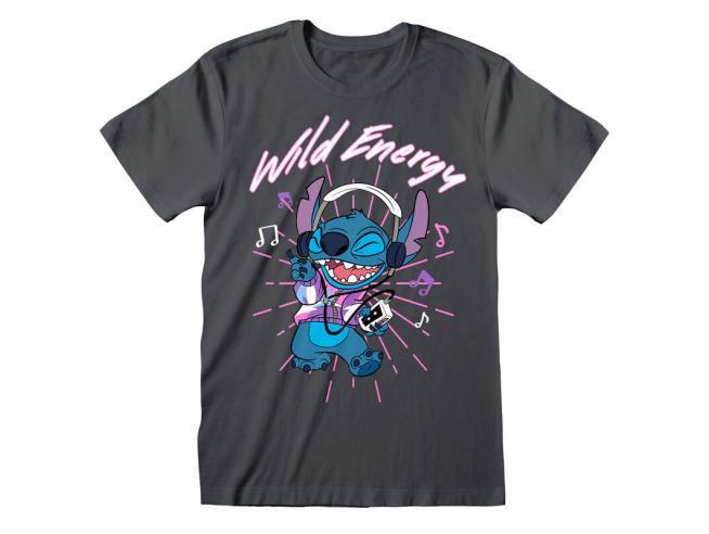 T-shirt - Lilo & Stitch - Wild Energie - Stitch Herren Schwarz XL von Heroes