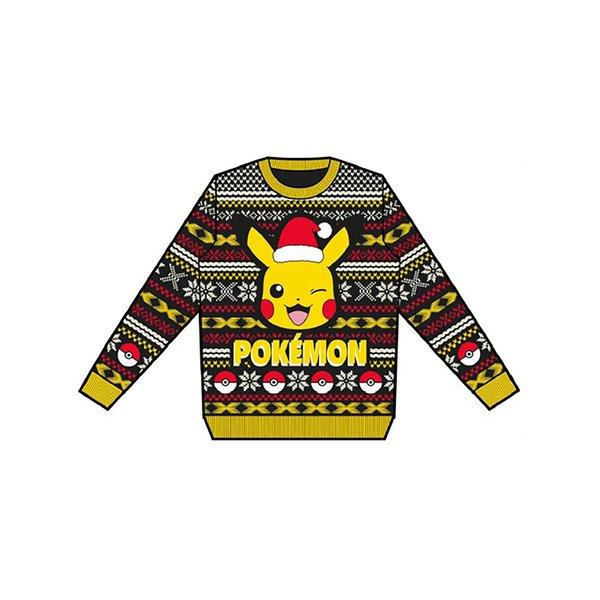 Weihnachtspullover Pokémon Jungen Multicolor 164-170 von Heroes