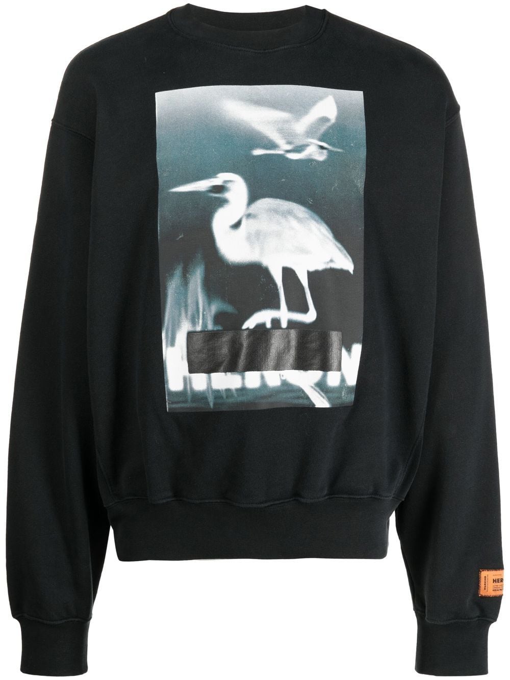 Heron Preston Censored-print crew-neck sweatshirt - Black von Heron Preston