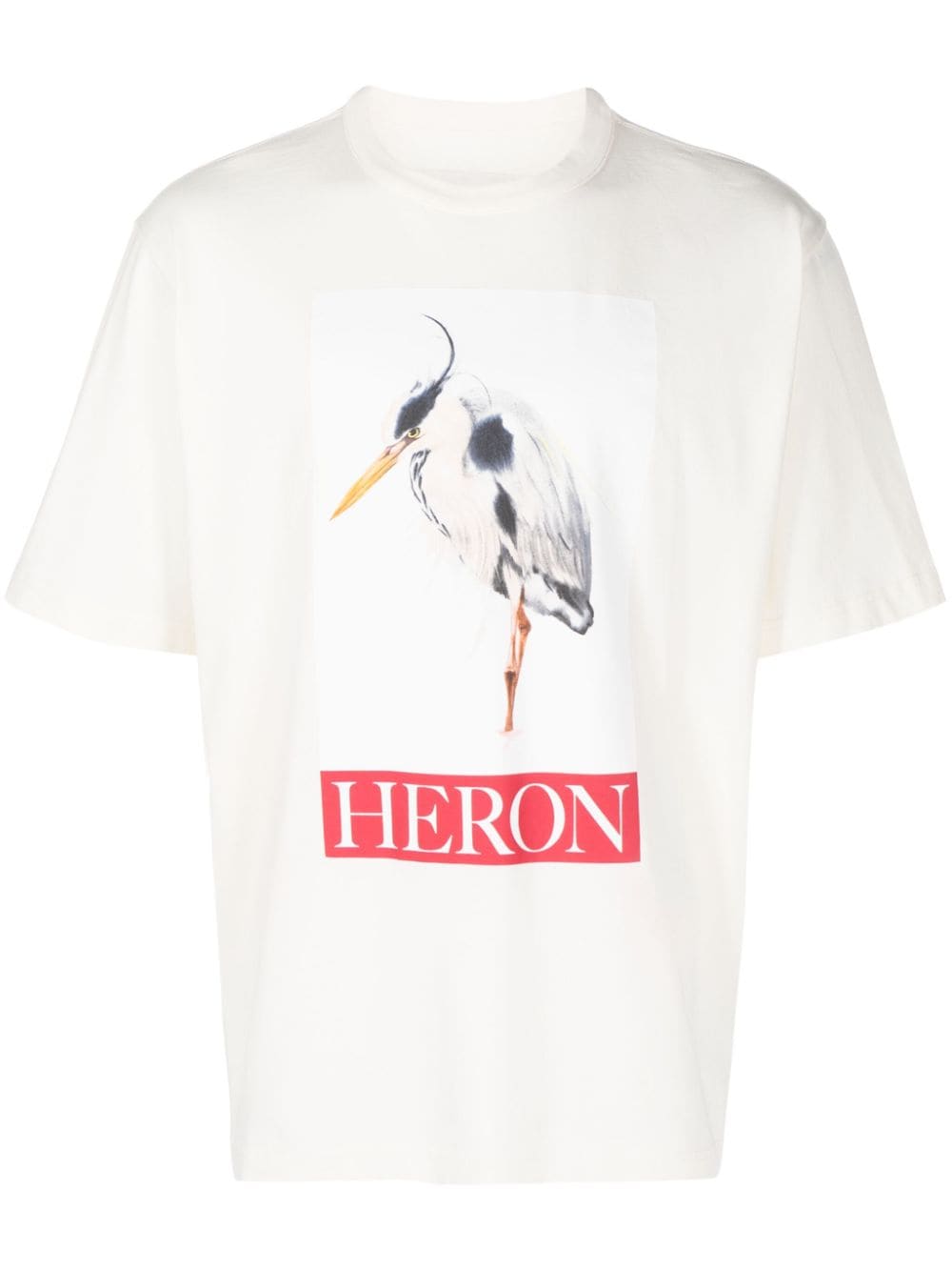 Heron Preston Heron Bird Painted cotton T-shirt - Neutrals von Heron Preston