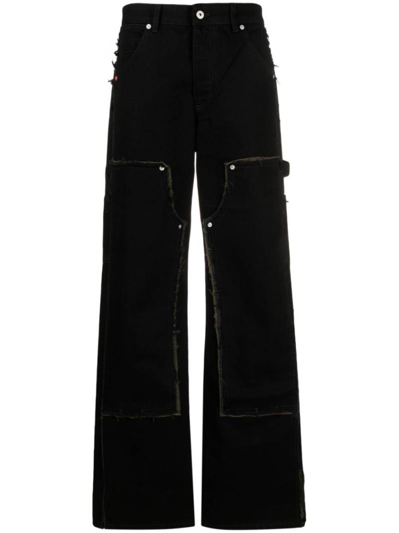 Heron Preston Rebuilt wide-leg carpenter jeans - Black von Heron Preston