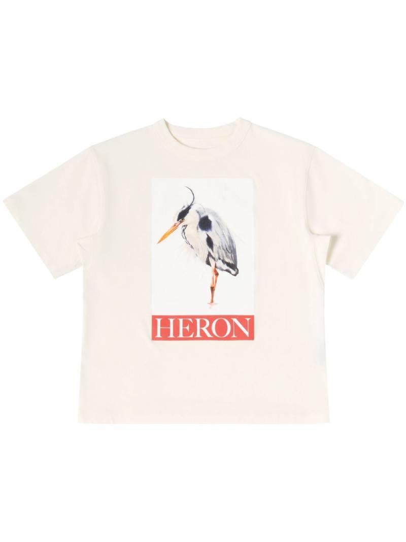 Heron Preston bird-motif logo-print T-Shirt - Neutrals von Heron Preston