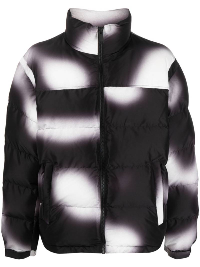 Heron Preston blurred puffer jacket - White von Heron Preston