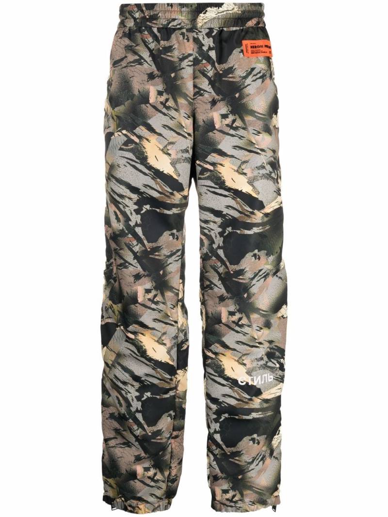 Heron Preston camouflage-print track pants - Green von Heron Preston