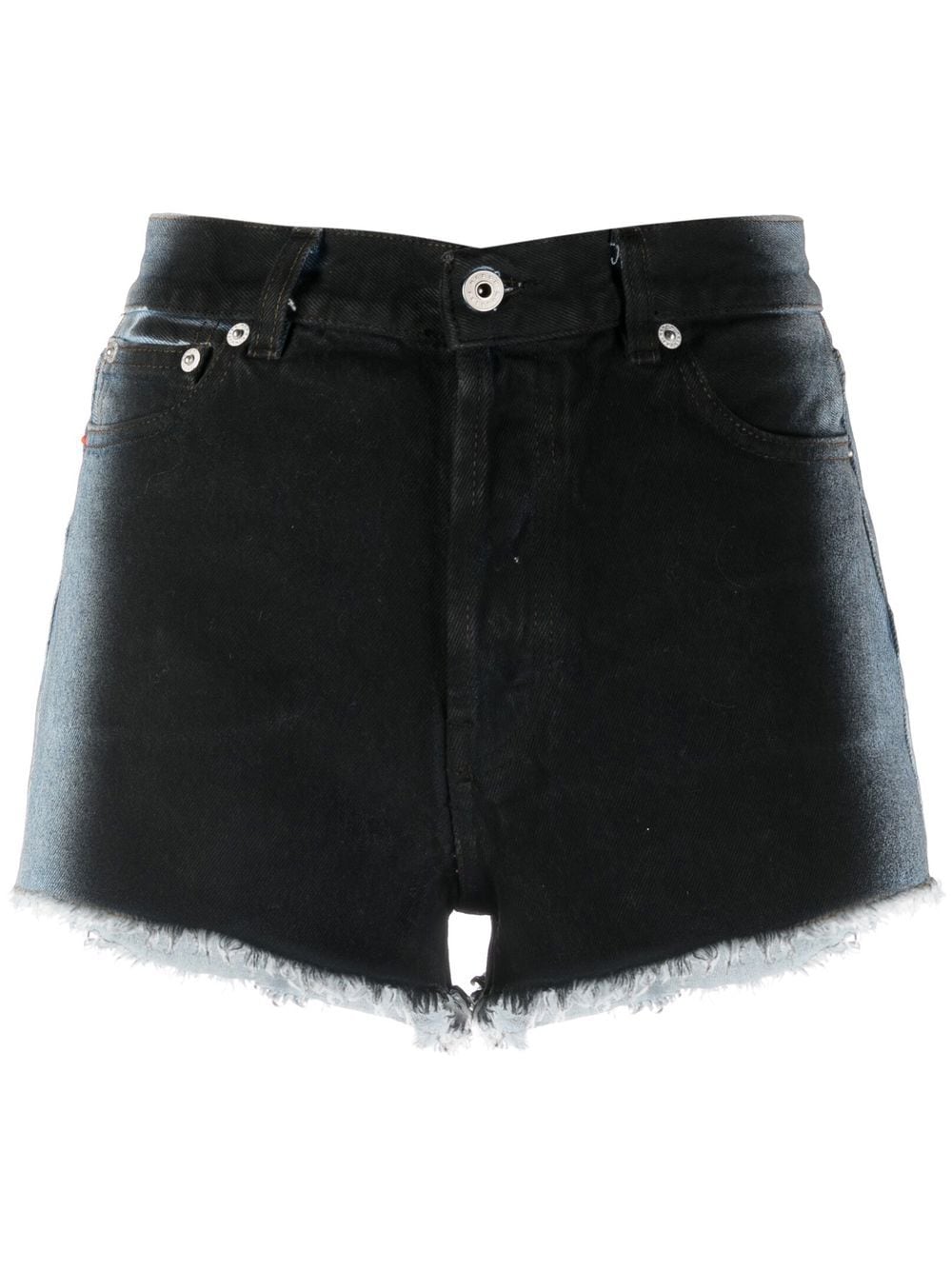 Heron Preston gradient-effect denim shorts - Black von Heron Preston