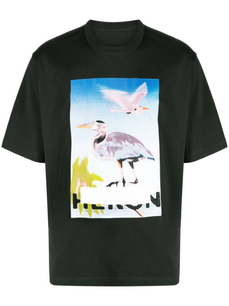 Heron Preston graphic-print cotton T-shirt - Green von Heron Preston