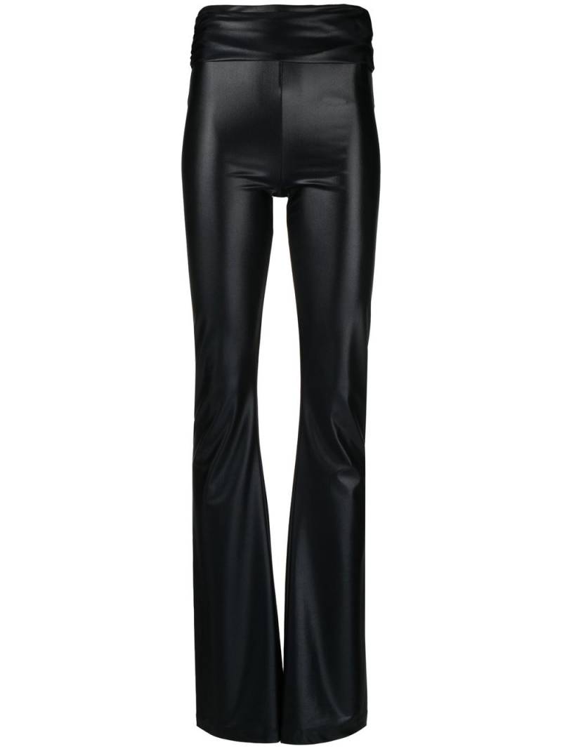 Heron Preston high-waisted flared leggings - Black von Heron Preston