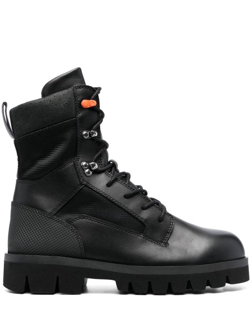 Heron Preston lace-up combat boots - Black von Heron Preston