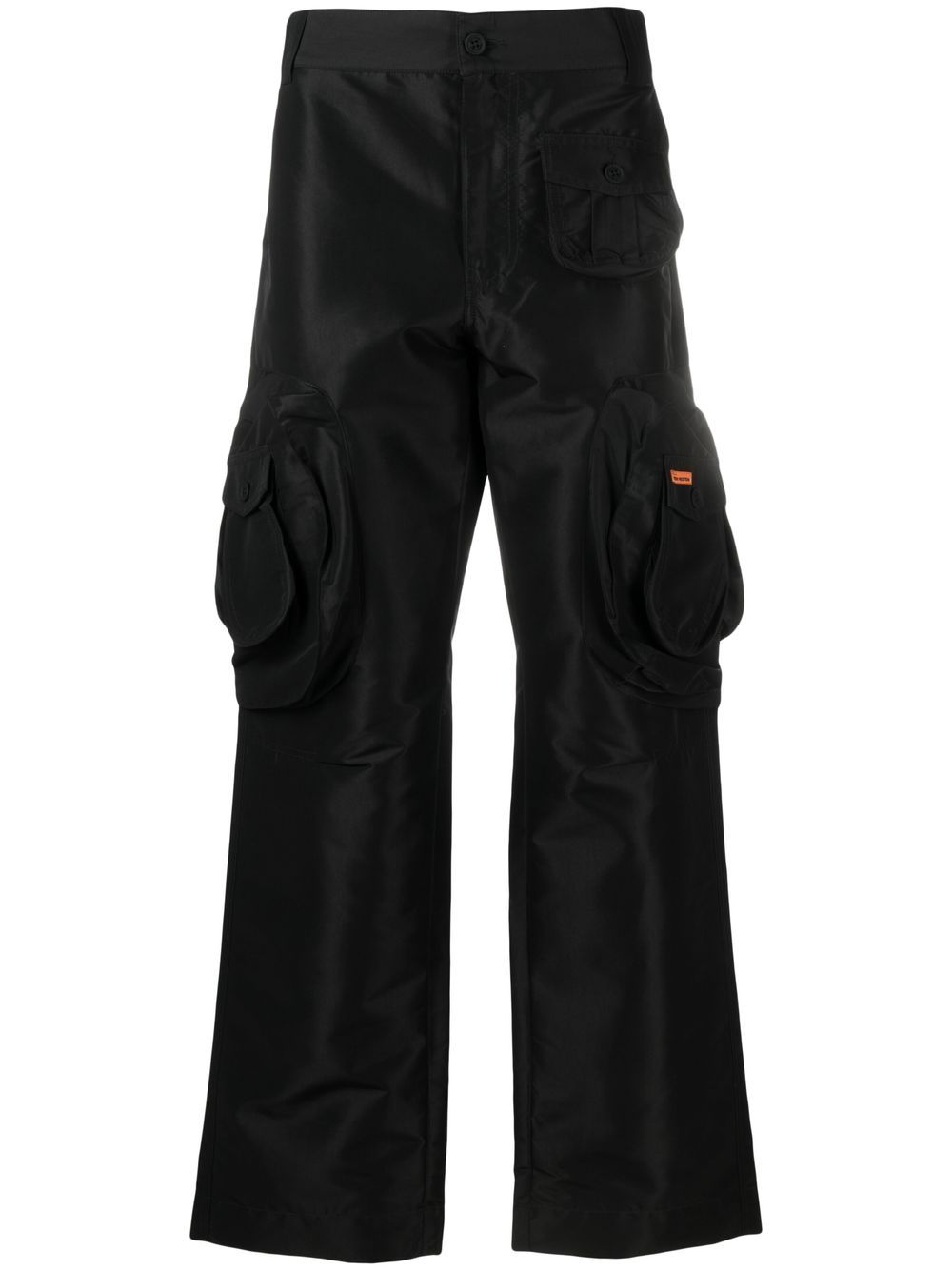 Heron Preston logo-patch cargo trousers - Black von Heron Preston