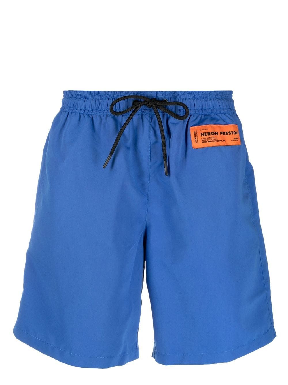 Heron Preston logo-patch drawstring swim shorts - Blue von Heron Preston