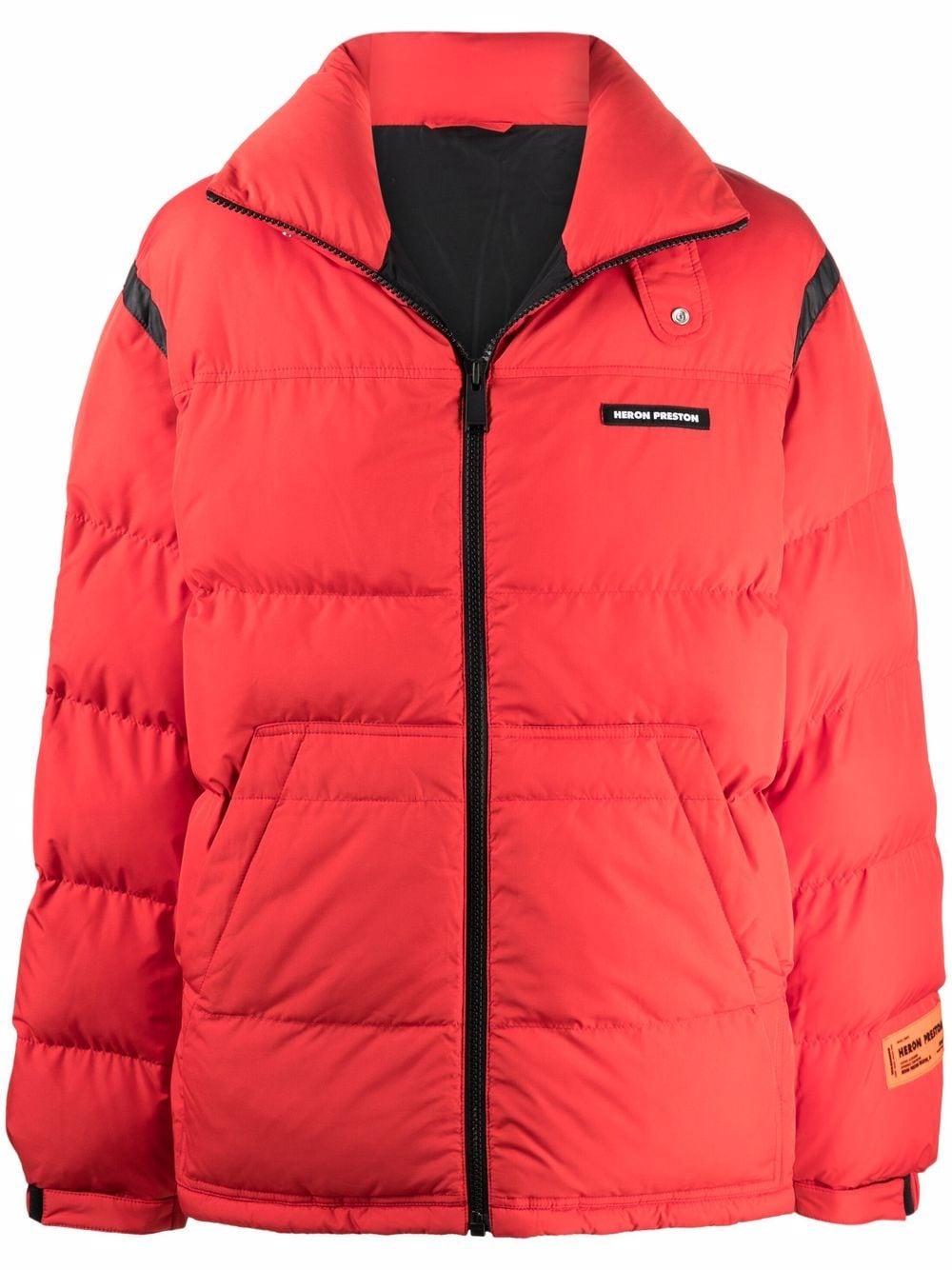 Heron Preston logo patch padded jacket - Red von Heron Preston