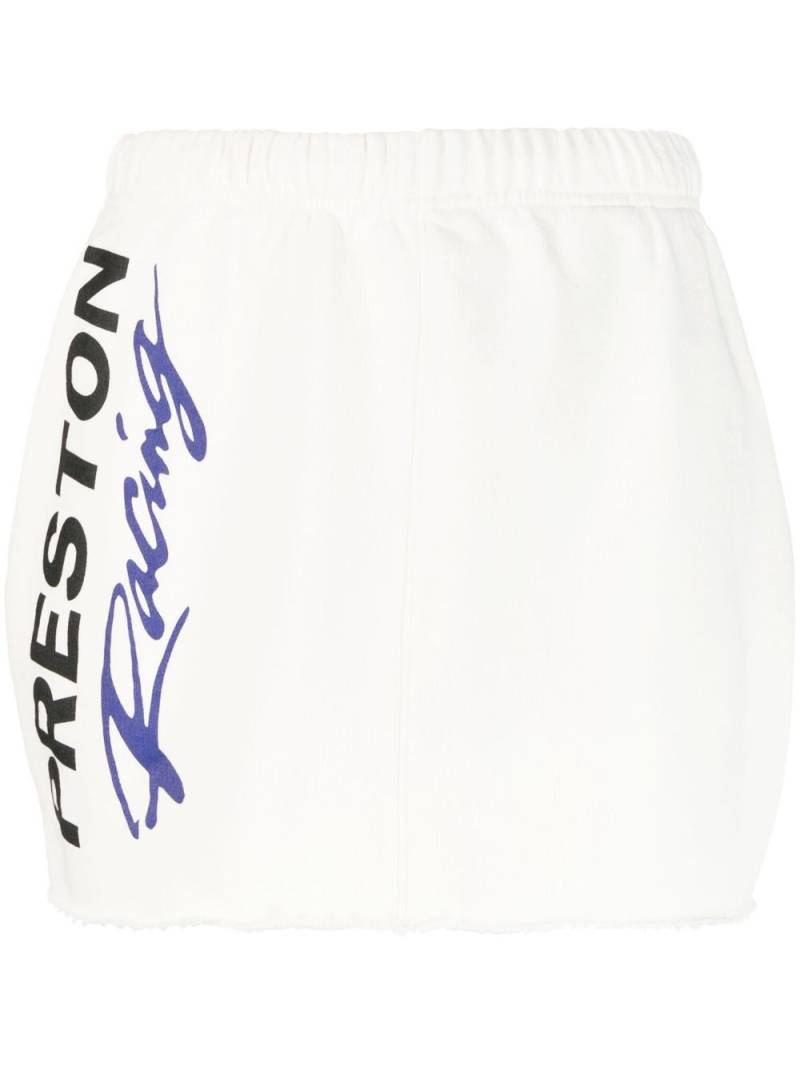 Heron Preston logo-print elasticated skirt - Neutrals von Heron Preston