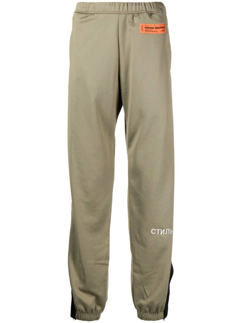 Heron Preston СТИЛЬ-logo track pants - Green von Heron Preston