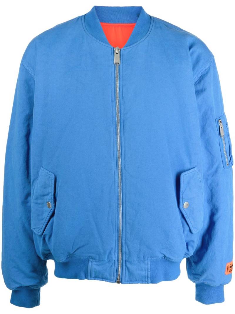 Heron Preston patch-detail jacket - Blue von Heron Preston