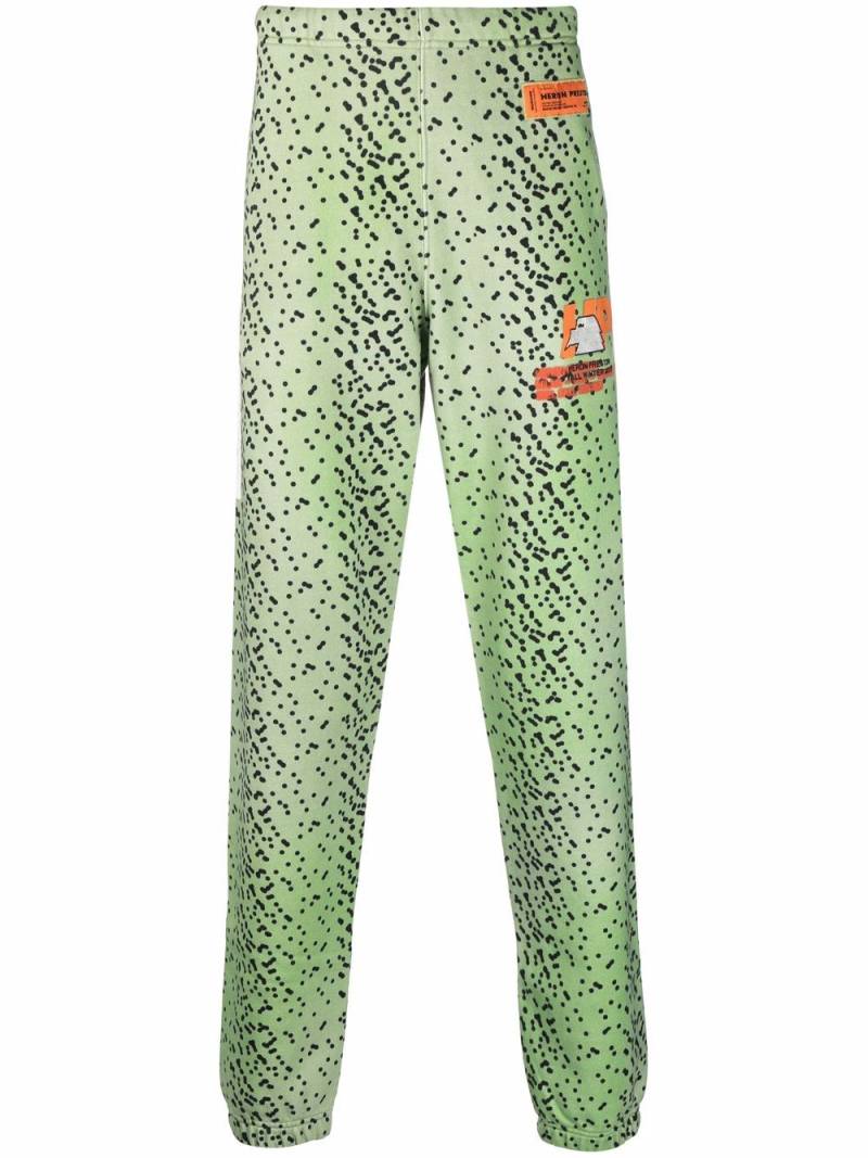 Heron Preston polka-dot track pants - Green von Heron Preston